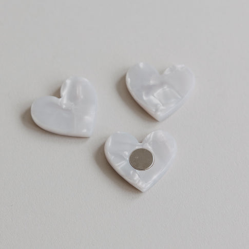 Magnete Herz Pearl 3er Set (VE = 6 Stk.)