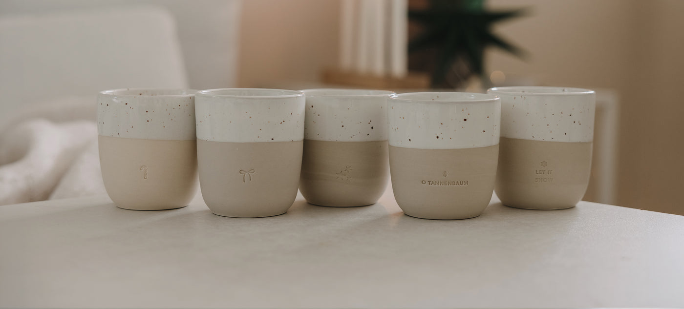 Unsere handgefertigten Becher