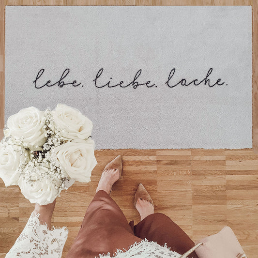 Küchenteppich Lebe Liebe Lache