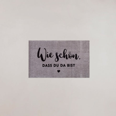 Waschbare Fußmatte Wie Schön Grau 75 x 45 (VE = 6 Stk)