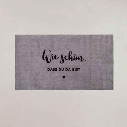Washable Mat Like Beautiful Grey