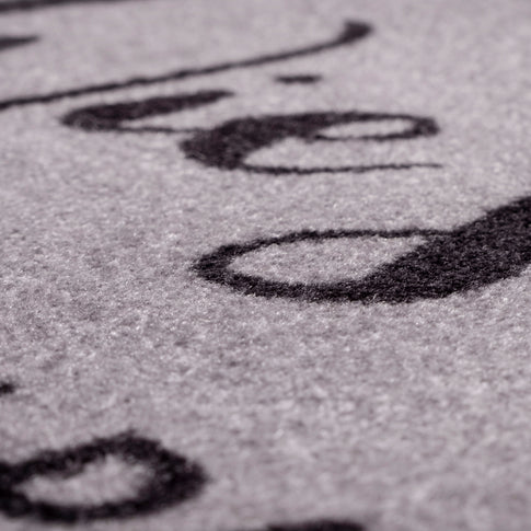 Washable Mat Like Beautiful Grey