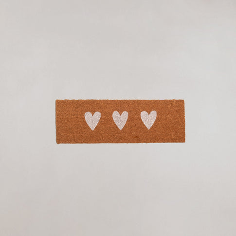 Paillasson en Coco Petits Coeurs (UE = 6 Pièces)