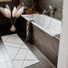 Washable runner Lines cream