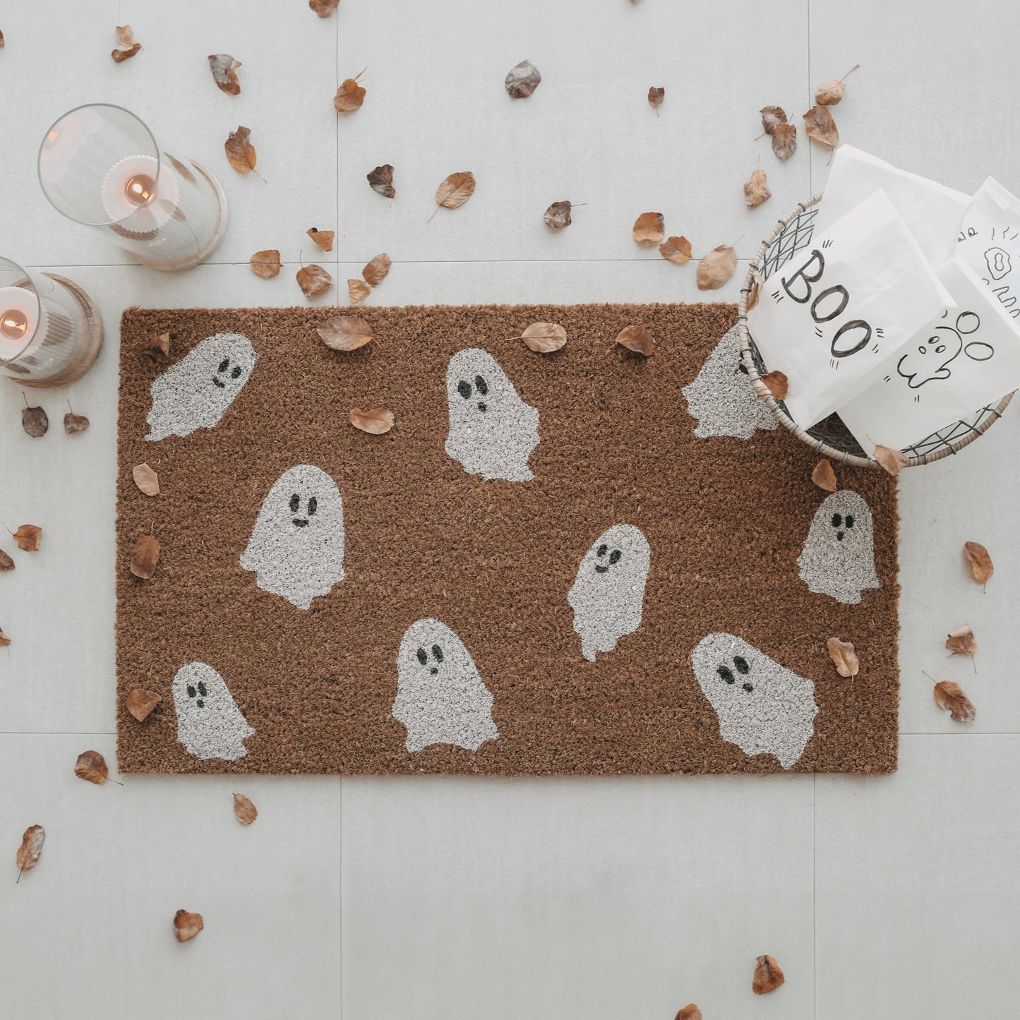 Paillasson en coco fantômes (VE = 6 pcs)