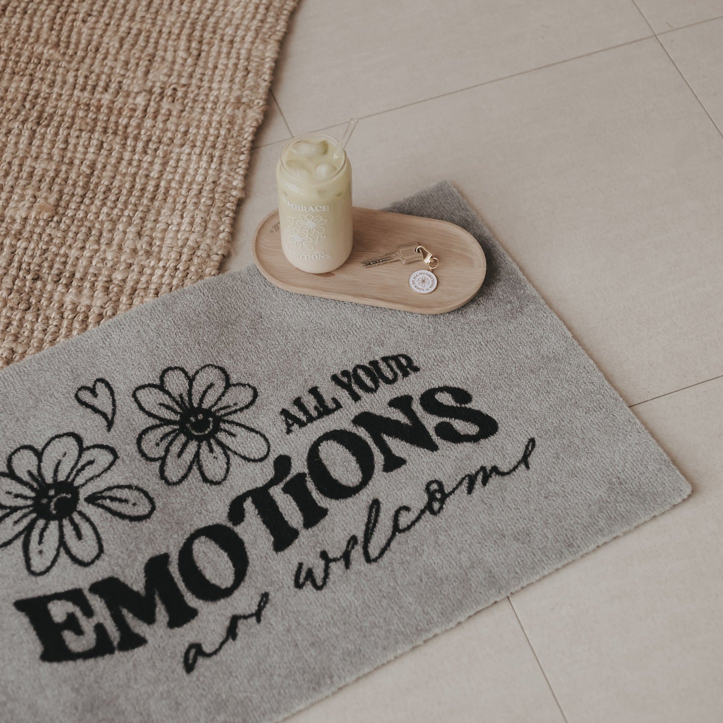 Washable doormat Emotions Youdiful 75 x 45cm (pack = 6 pcs.)