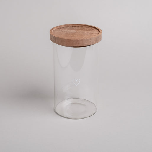 Vorratsglas Herz 19cm (VE = 4 Stk)