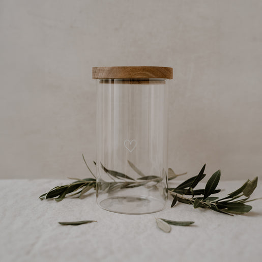 Vorratsglas Herz 19cm (VE = 4 Stk)