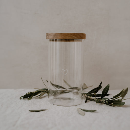 Vorratsglas Herz 19cm (VE = 4 Stk)