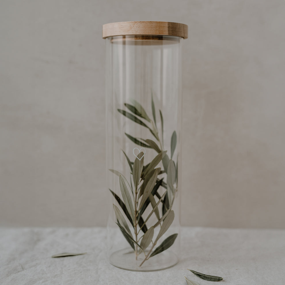 Storage jar heart 30cm (PU = 4 pieces)