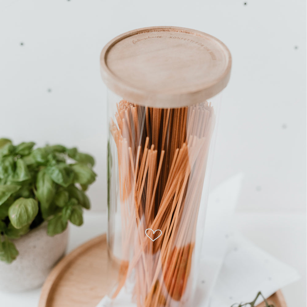 Storage jar heart 30cm (PU = 4 pieces)