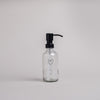 Soap Dispenser heart transparent 250ml (PU = 6 pieces)
