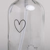 Soap Dispenser heart transparent 250ml (PU = 6 pieces)