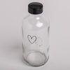 Soap Dispenser heart transparent 250ml (PU = 6 pieces)