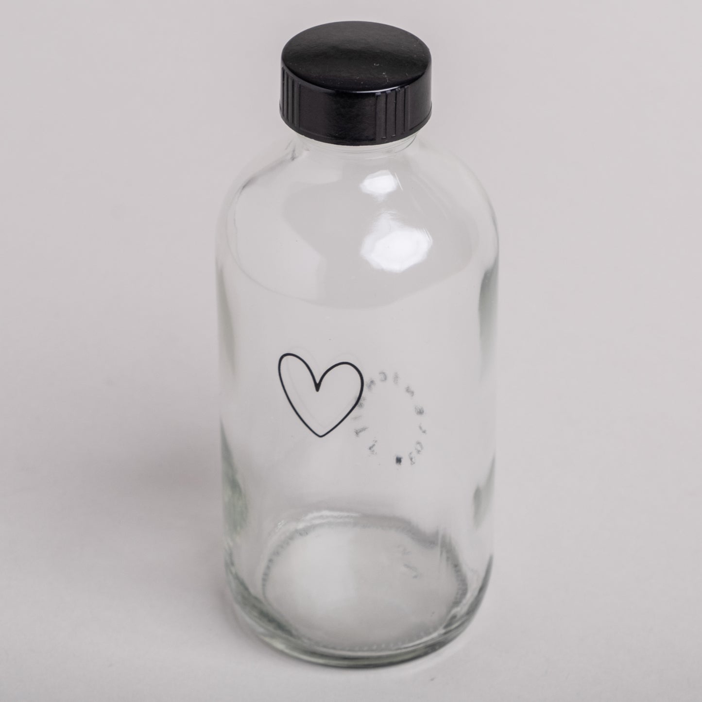 Soap Dispenser heart transparent 250ml (PU = 6 pieces)