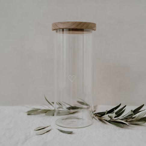 Vorratsglas Herz 25cm (VE = 4 Stk)