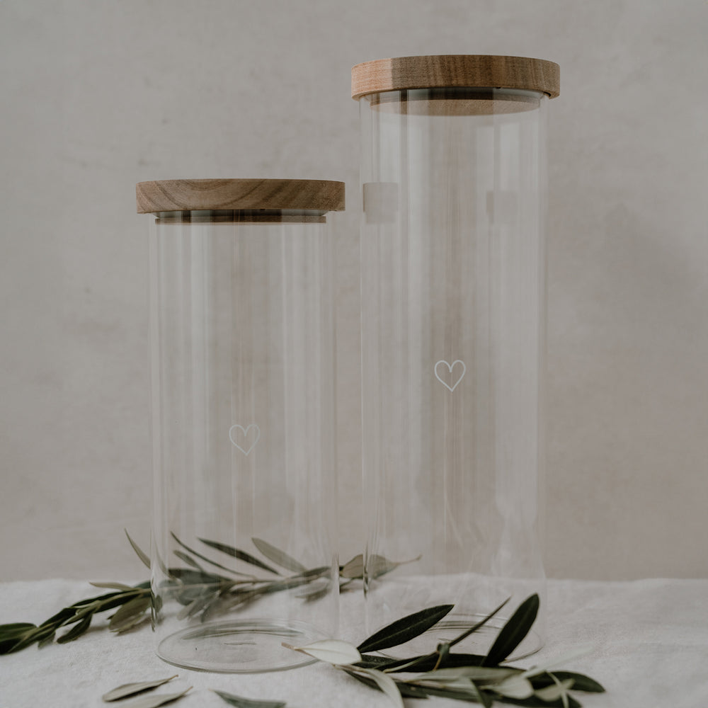 Vorratsglas Herz 25cm (VE = 4 Stk)