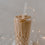 Pailles en verre Noël 20cm en lot de 4 (UE = 10 Ensembles)