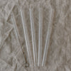 Pailles en verre Hello Love 13cm en lot de 4 (UE = 10 Ensembles)