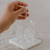 Pailles en verre Hello Love 13cm en lot de 4 (UE = 10 Ensembles)