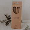 Pailles en verre No Bad Days Noir 20cm en lot de 4 (UE = 10 Ensembles)