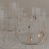 Drinking glass fir tree black (pack = 4 pcs)