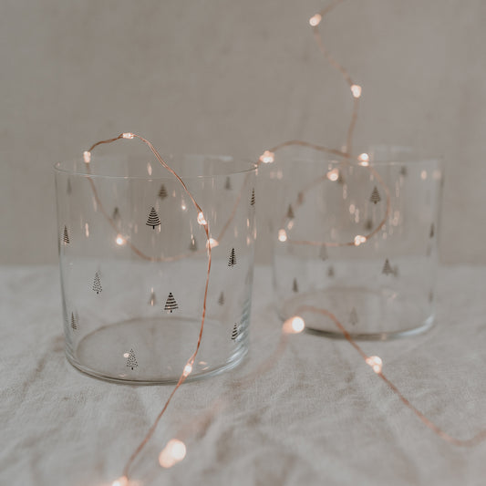 Verre à boire sapin noir (VE = 4 pcs)