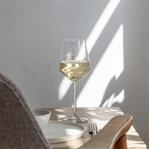 Weinglas 390ml Herz (VE = 4 Stk)