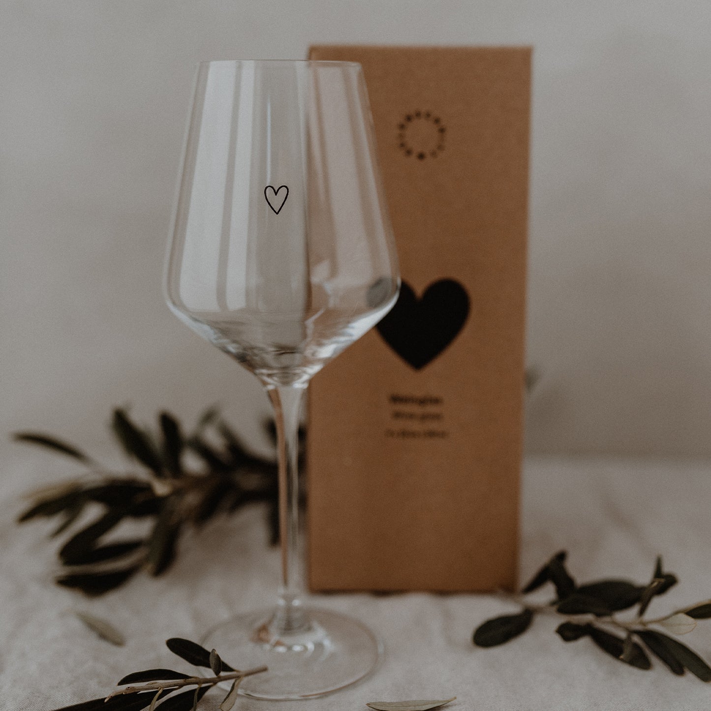 Weinglas 390ml Herz (VE = 4 Stk)