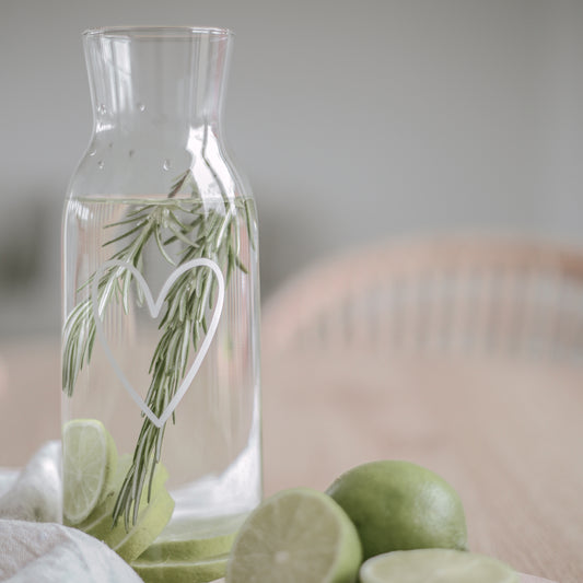 Carafe coeur blanc (UE = 6 Pièces)