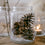Vase aus Glas groß Schneelandschaft (VE = 6 Stk)