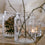 Vase aus Glas groß Schneelandschaft (VE = 6 Stk)