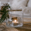 Vase en verre moyen voiture de Noël (VE = 6 pcs)