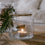Vase en verre moyen voiture de Noël (VE = 6 pcs)