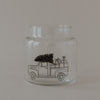 Vase en verre moyen voiture de Noël (VE = 6 pcs)