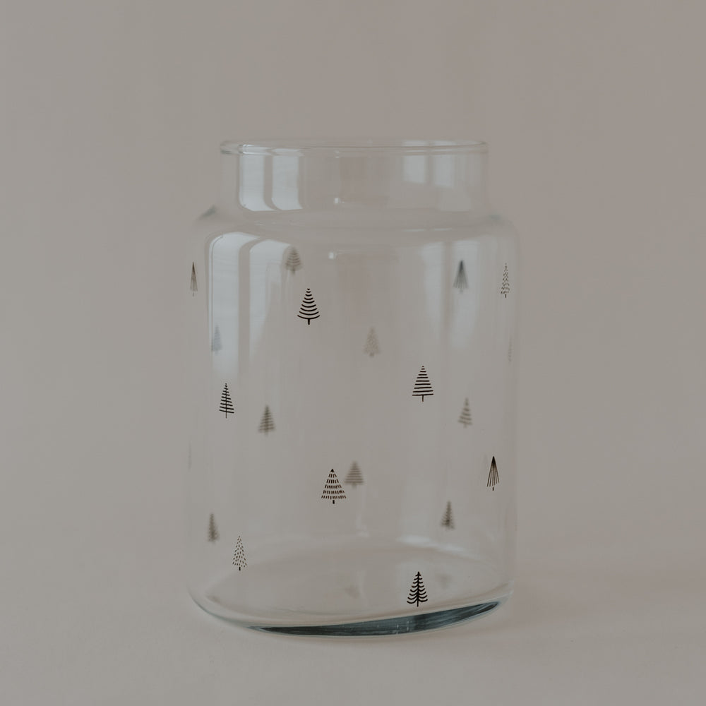 Vase en verre grand sapin (VE = 6 pcs)