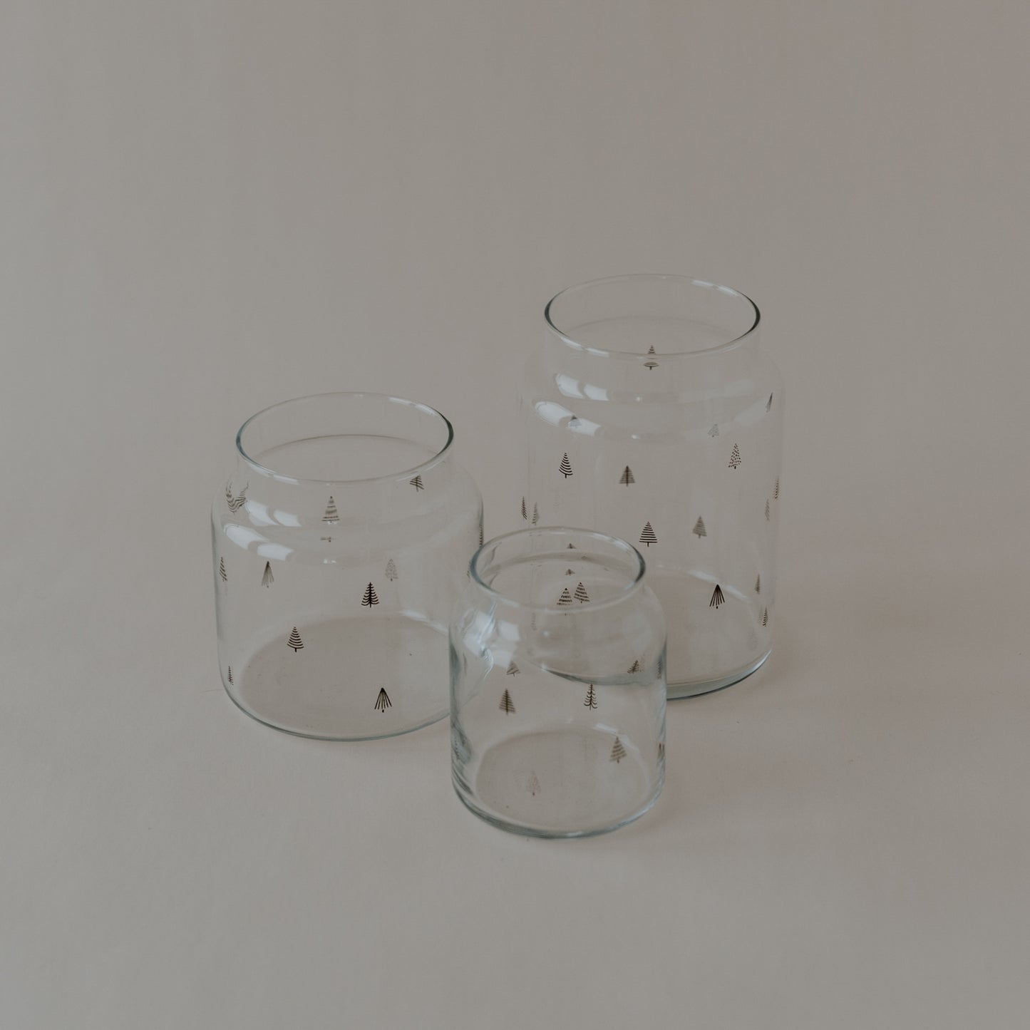 Vase en verre petit sapin (VE = 6 pcs)