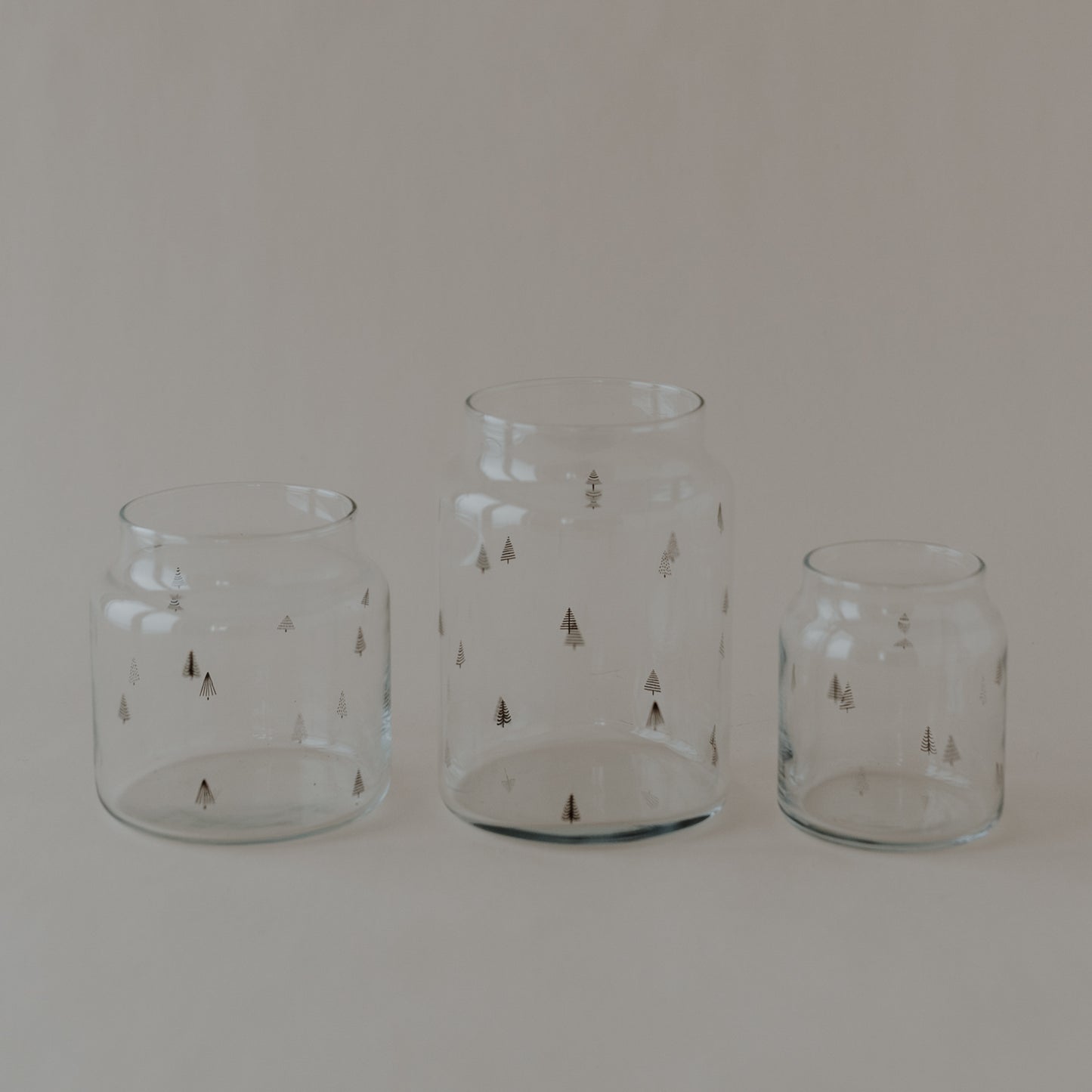 Vase en verre moyen sapins (VE = 6 pcs)