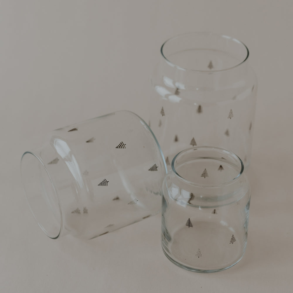 Vase en verre petit sapin (VE = 6 pcs)