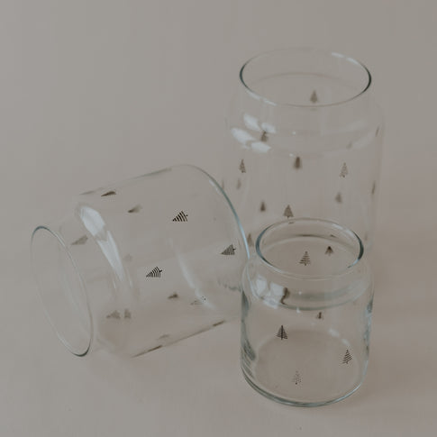 Vase en verre petit sapin (VE = 6 pcs)