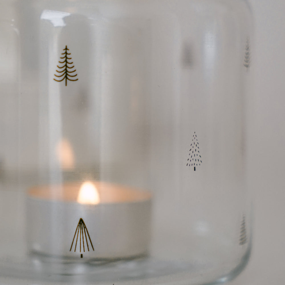 Vase en verre petit sapin (VE = 6 pcs)