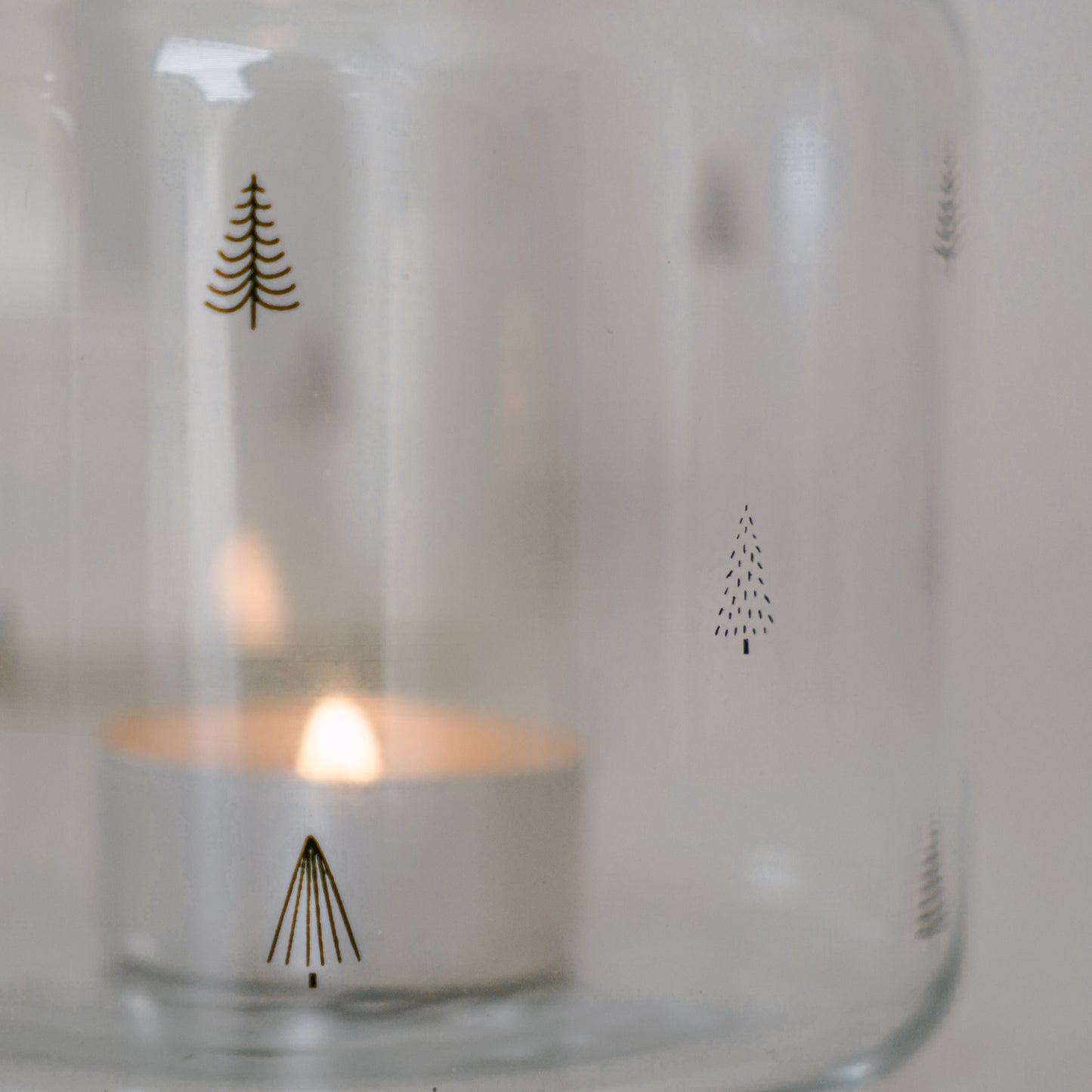 Vase en verre petit sapin (VE = 6 pcs)