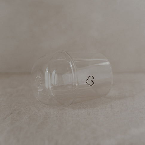 Verre double paroi 300ml cœur (VE = 6 pcs)