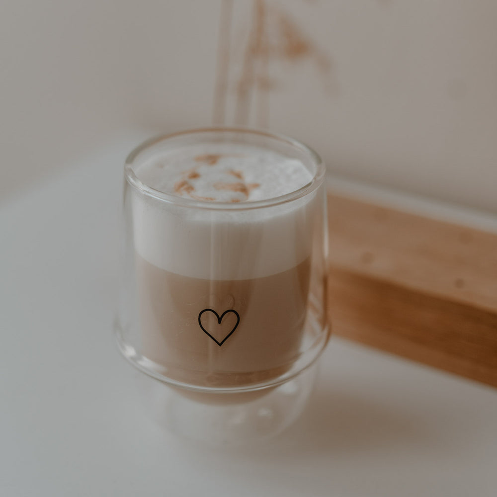 Verre double paroi 300ml cœur (VE = 6 pcs)