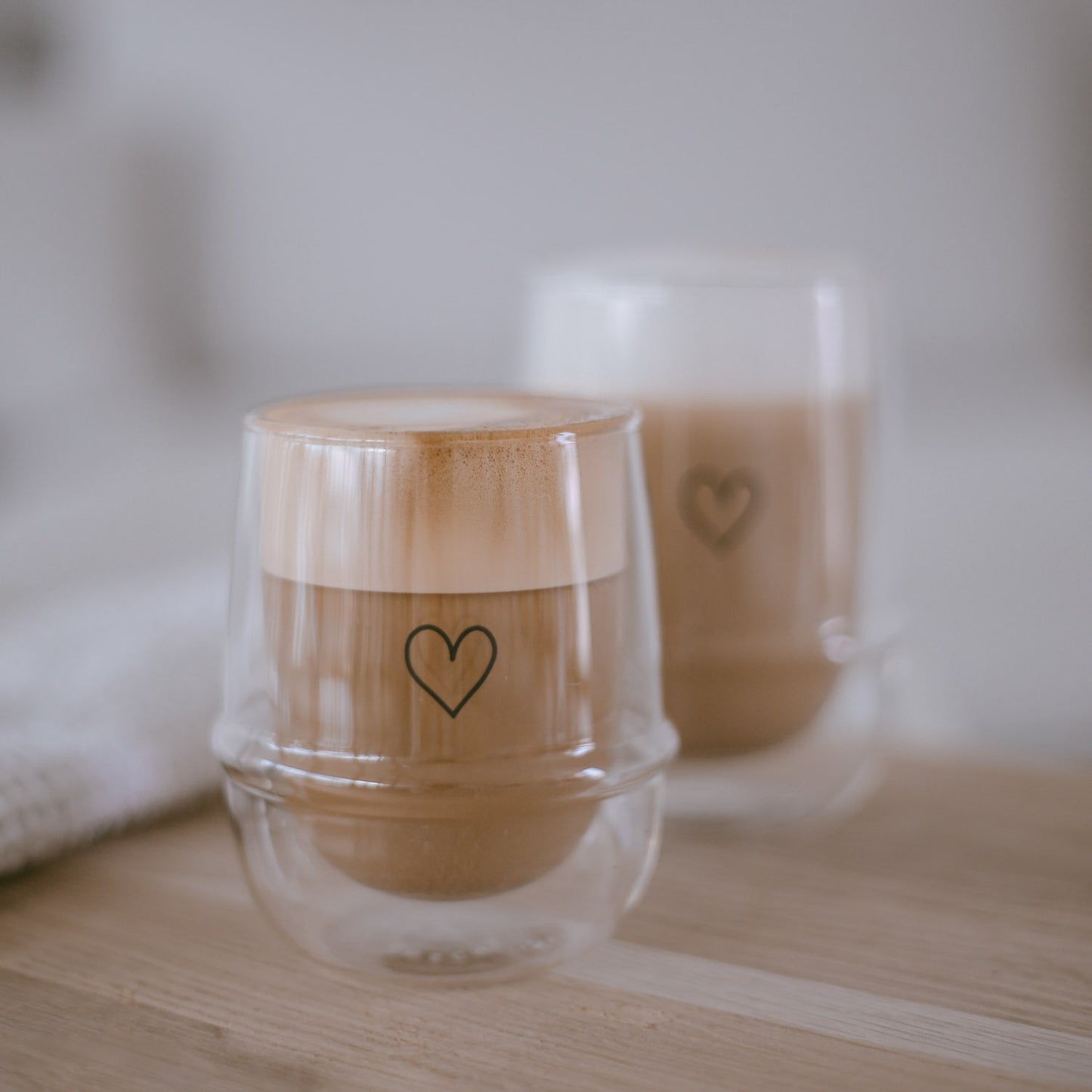 Verre double paroi 200ml cœur (VE = 6 pcs)
