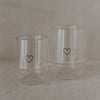 Verre double paroi 200ml cœur (VE = 6 pcs)