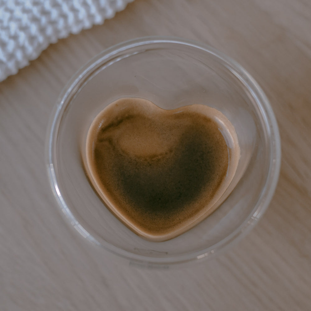 Double-walled heart glass heart 100ml (VE = 6 pcs)