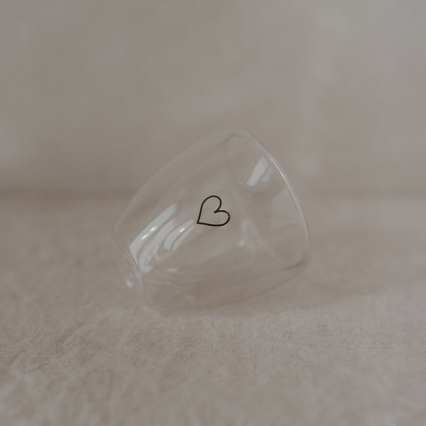 Double-walled heart glass heart 100ml (VE = 6 pcs)