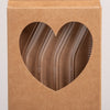 Bent heart transparent glass straws in a set of 4 (VE = 10 sets)