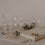Bent heart transparent glass straws in a set of 4 (VE = 10 sets)